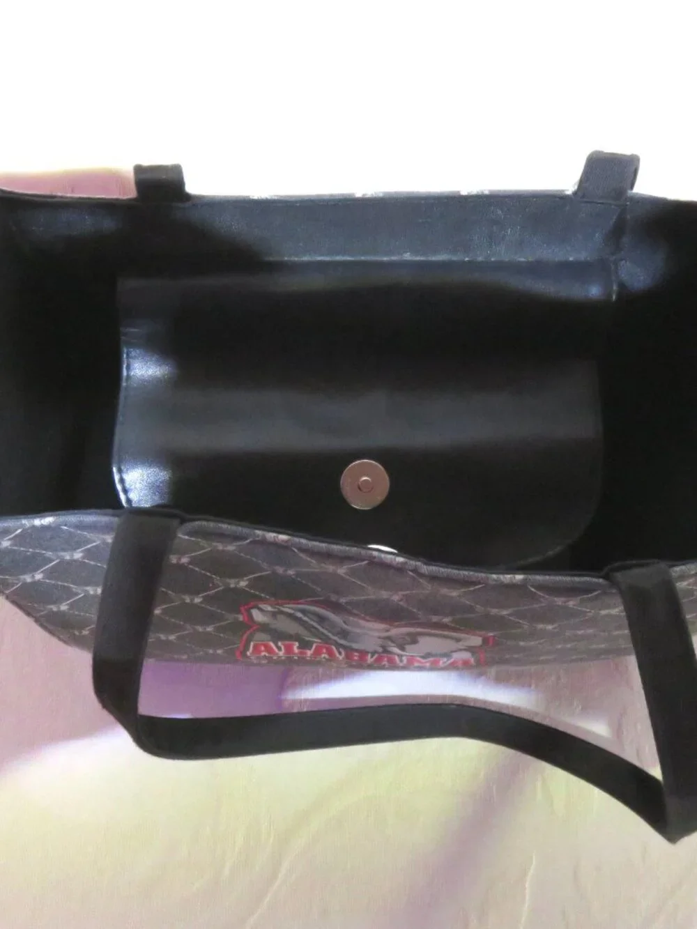 Purse with Alabama Crimson Tide Logo Front and Back 